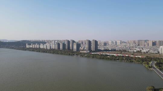 航拍徐州云龙湖5A景区