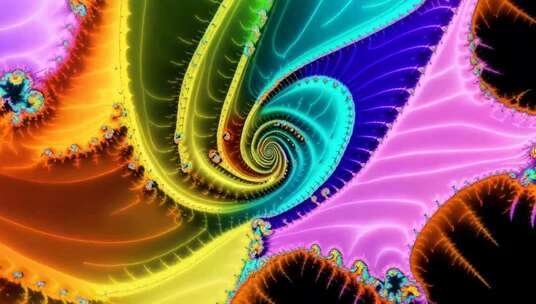 抽象色彩螺旋图案素材