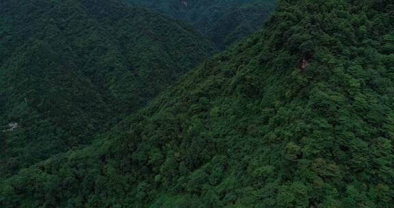 航拍峨眉山后山夏天风景