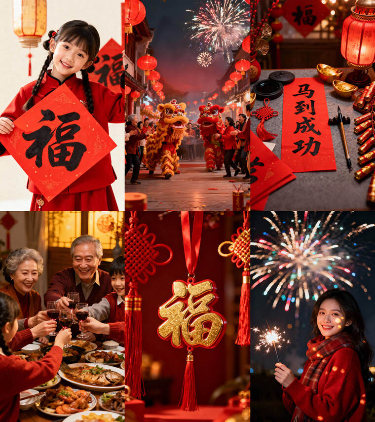 马年新春素材合集 竖屏