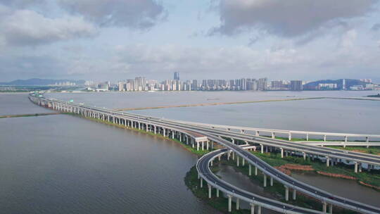 粤港澳大湾区珠海金湾航空新城航拍