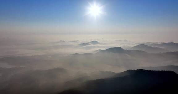 杭州西湖日出云海