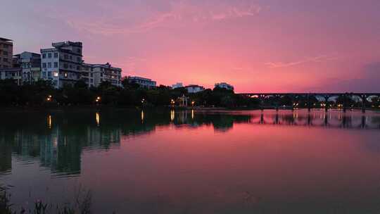 夕阳的天空