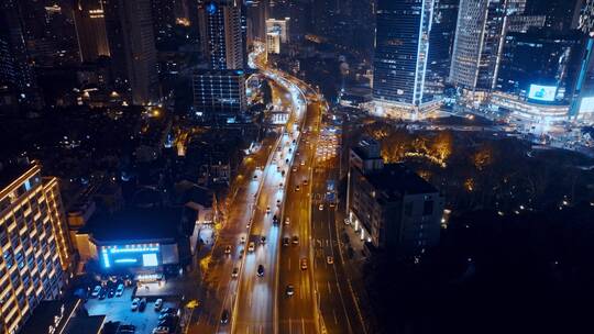 静安区延安高架夜景