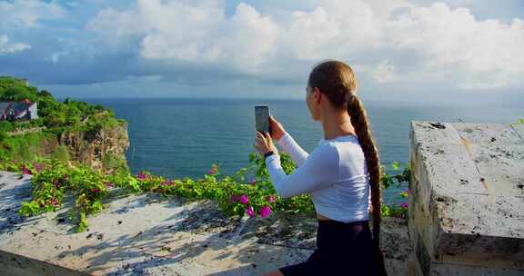 Uluwatu，巴厘岛，海洋，智能手机