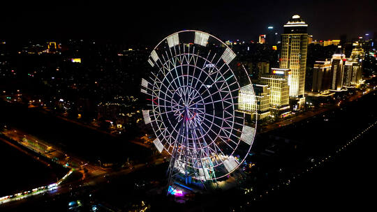 摩天轮 夜景