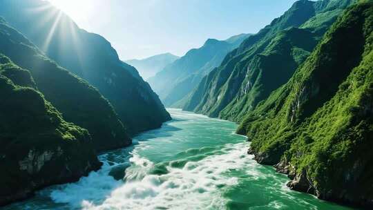 长江三峡壮丽自然风光