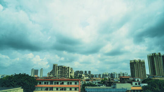 城市流云风景4K素材