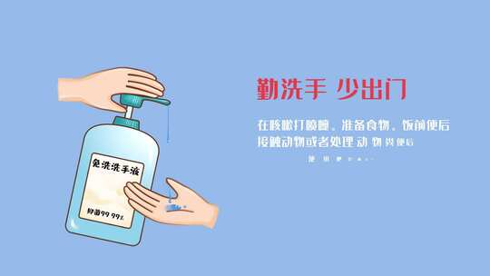   MG预防新型冠状病毒宣传展示AE视频素材教程下载