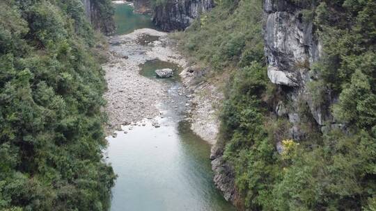 航拍水库 河流