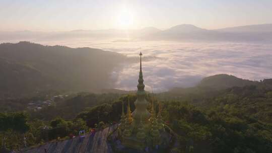 景迈山茶山云海日出