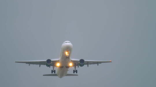 飞机起飞特写航空公司出行视频素材模板下载