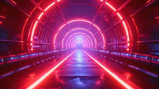时光隧道合集 时空穿梭 未知霓虹灯走廊