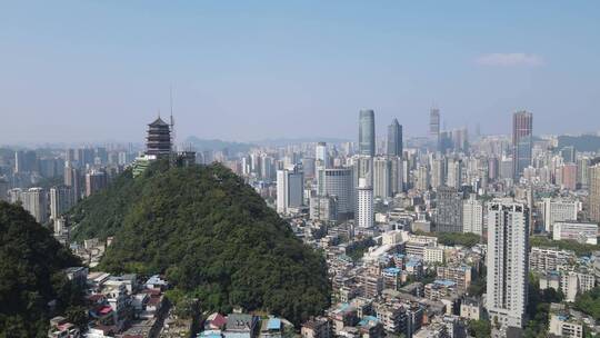 贵州贵阳城市风光旅游景点航拍