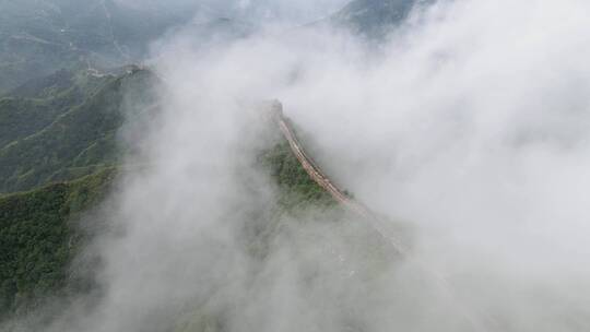 长城大气震撼航拍风光素材