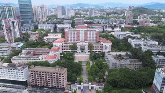 广州华南师范大学航拍