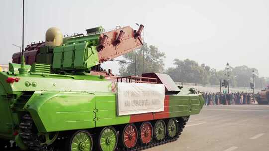 印度NAG导弹系统在共和国日阅兵