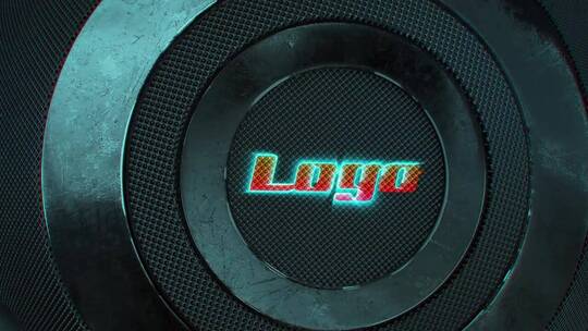 科技金属质感LOGO展示AE模板