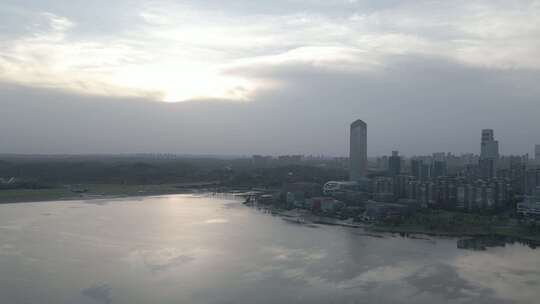 天府新区 兴隆湖 城市 湖景 大湖视频素材模板下载