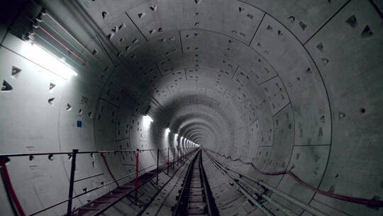 隧道穿梭/地铁隧道视频素材模板下载