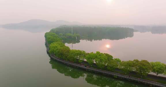 武汉东湖风景区夏季风光