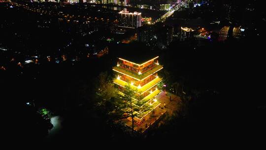 三亚临春岭城市夜景