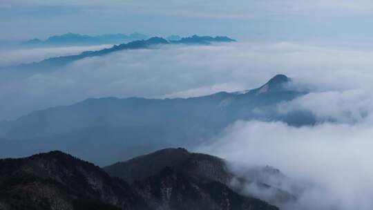 平顶山尧山雪后云海