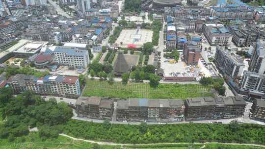 广西柳州地区三江县城建筑风光