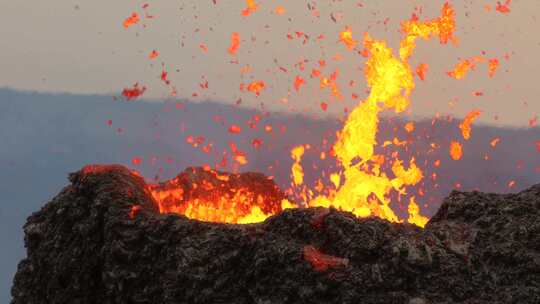 Fagradalsfjall火山，喷发，