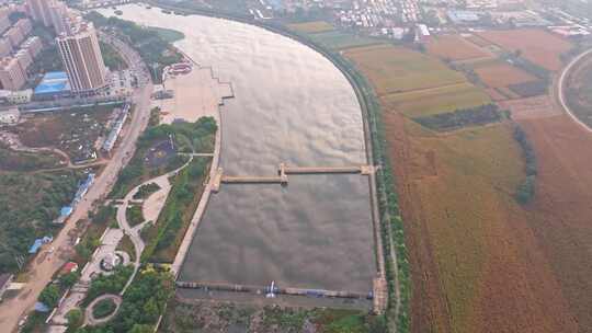 【合集】中国东北辽宁阜新市区城市风景航拍