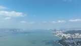 厦门海岸线风光航拍海边城市延时建筑风景高清在线视频素材下载