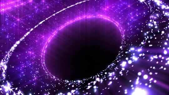 4k紫色圆圈粒子运动背景