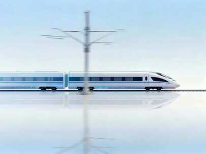 行驶中的高速列车