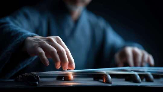 古琴演奏者指尖下的宁静乐章