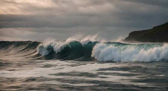 大海海浪阳光海洋浪花海水大气震撼开场片头