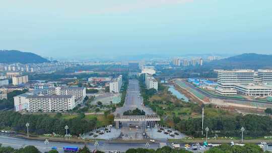 绵阳师范学院四川绵阳磨家师范学院航拍