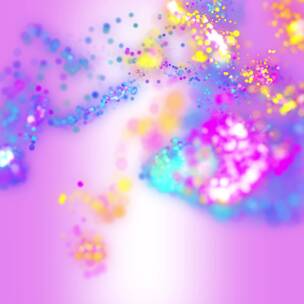 紫色浪漫粒子光斑下落