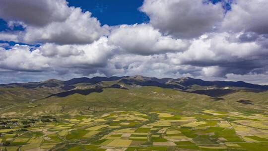 海南藏族自治州隆宝赛乾航拍延时