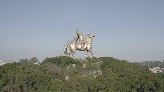 闽南 福建 泉州 郑成功雕像 大坪山公园