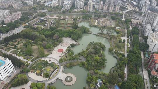 4k  航拍福州闽江沿岸城市风貌