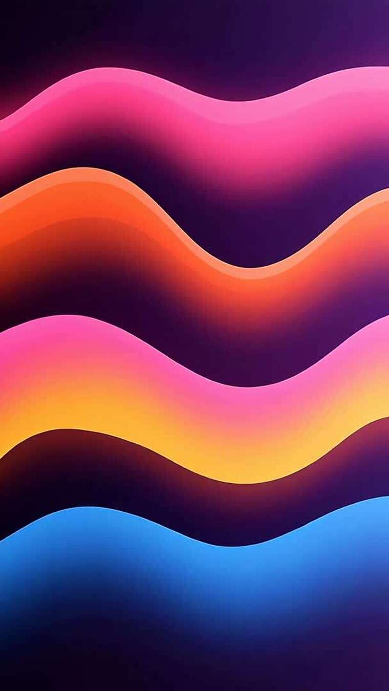 彩色波浪抽象背景