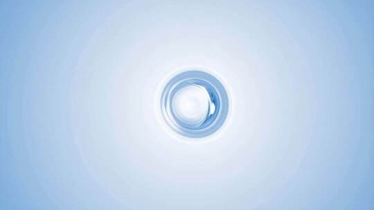 蓝色光晕圆形特效素材