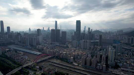 深圳城市建筑交通航拍