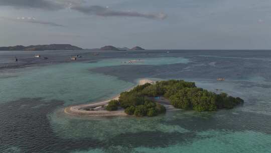 原创HDR印尼印度洋热带岛屿航拍自然风光