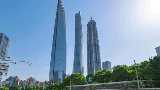 上海地标建筑蓝天白云合集