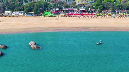 东海大海海边海水海浪沙滩海滩航拍风景唯美