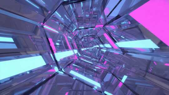 科技感未来隧道场景