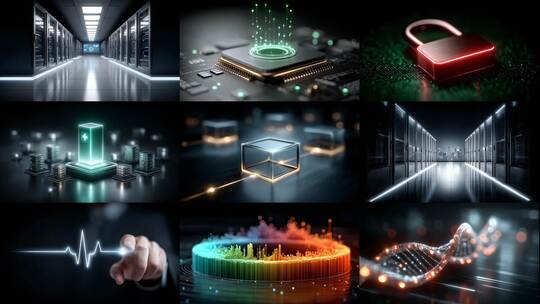 智慧医疗数据链云端未来高清在线视频素材下载