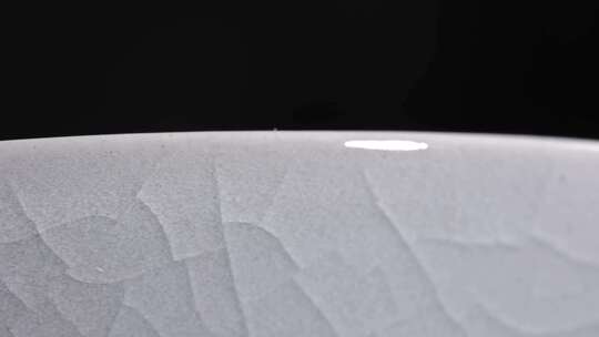 冰裂纹陶瓷瓷器细节特写