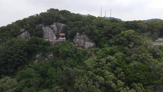 航拍泉州清源山景区南台岩视频素材模板下载